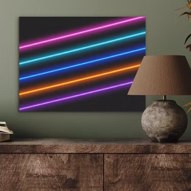 Esthetiek - Retro - Neon PET vilt klein -sfeer2