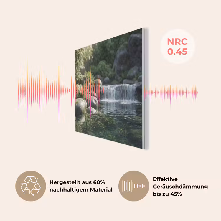 Beek - Waterval - Natuur - Groen PET vilt klein -USP_DE