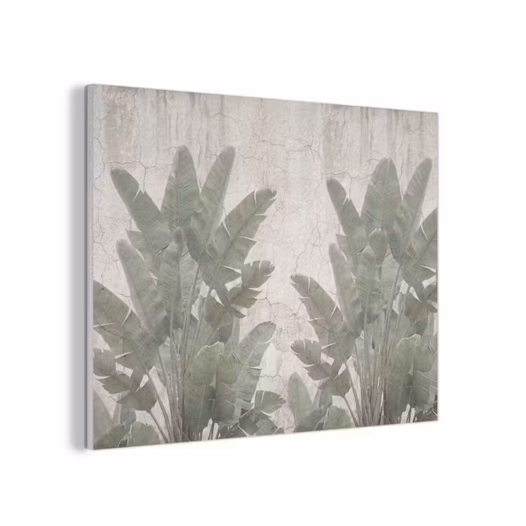 Bananenbladeren - Beton - Groen PET vilt klein -3d