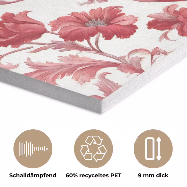 Barok - Patroon - Rood PET vilt klein 837 -closeup_DE