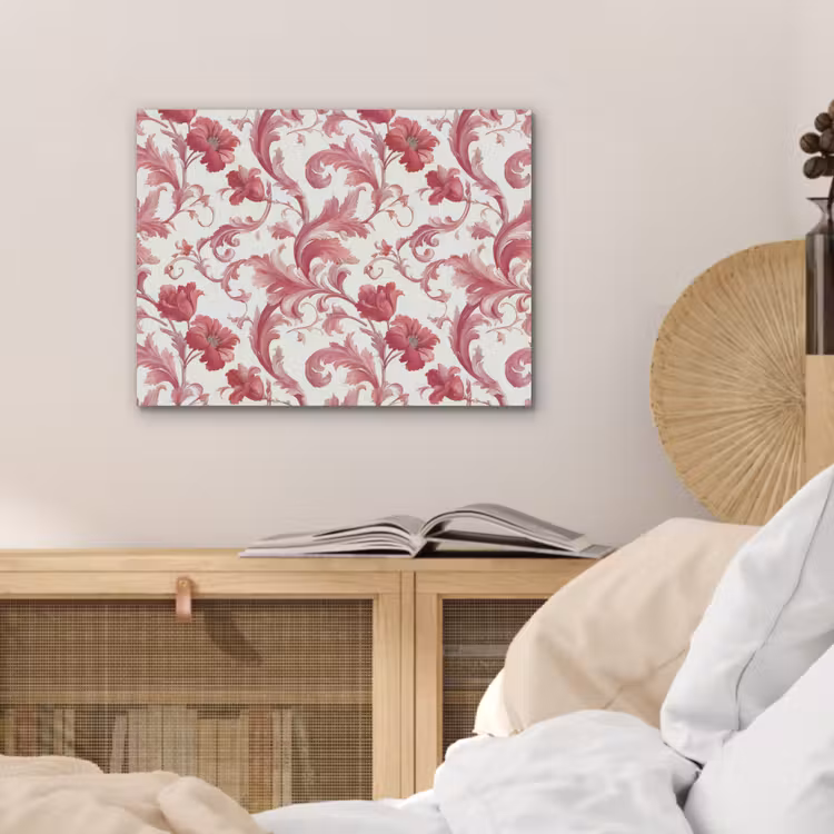 Barok - Patroon - Rood PET vilt klein 837 -sfeer3