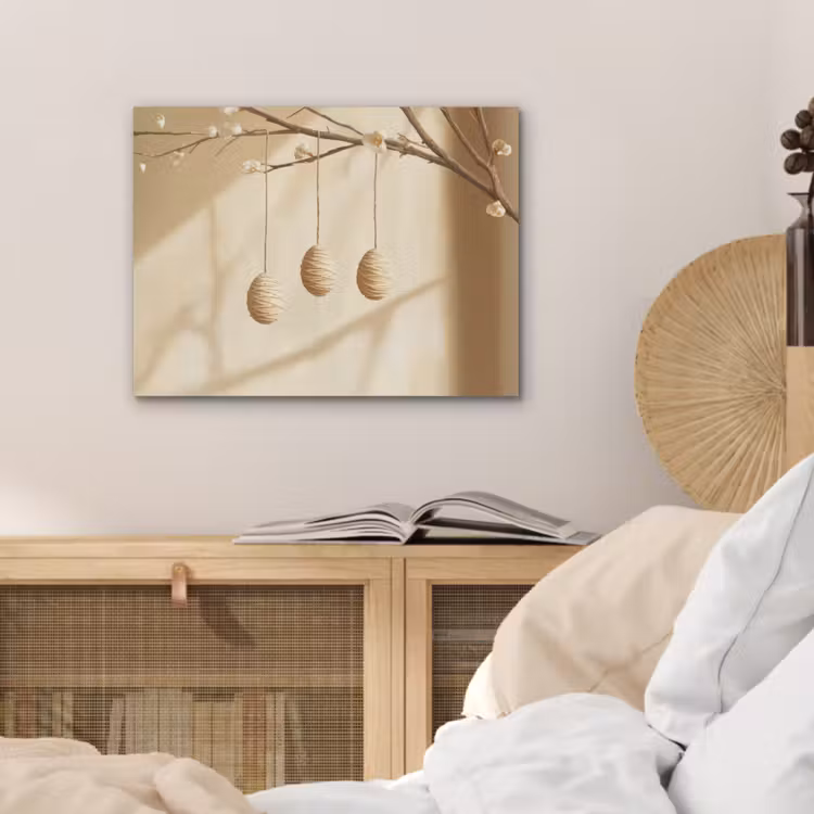 Beige - Paastak - Eieren PET vilt klein -sfeer3