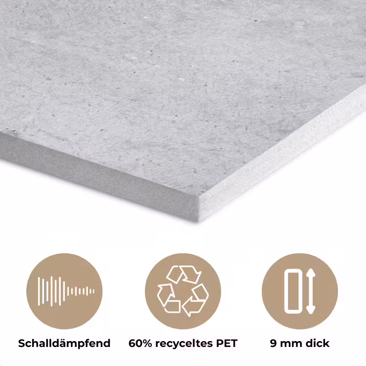 Beton - Textuur - Achtergrond - Grijs - Industrieel PET vilt klein -closeup_DE