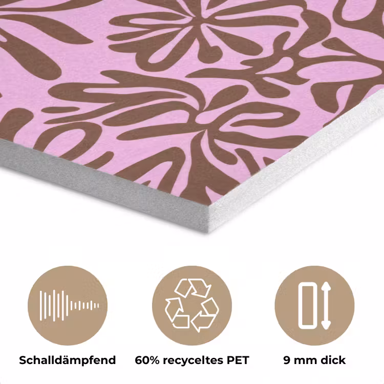 Organisch - Patroon - Roze PET vilt klein 837 -closeup_DE