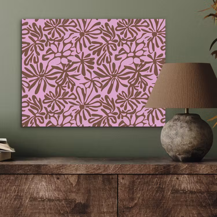 Organisch - Patroon - Roze PET vilt klein 837 -sfeer2