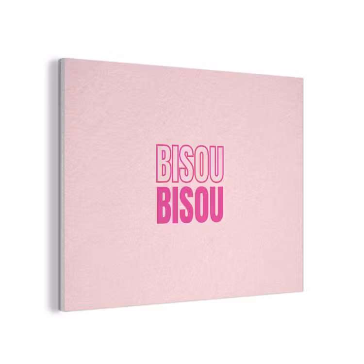 Bisou - Roze - Minimalistisch PET vilt klein -3d