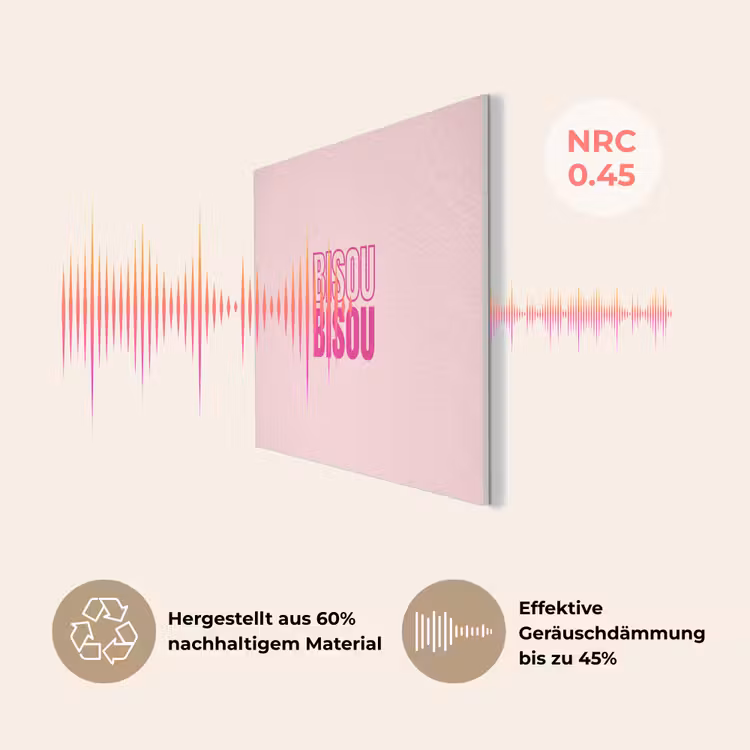 Bisou - Roze - Minimalistisch PET vilt klein -USP_DE