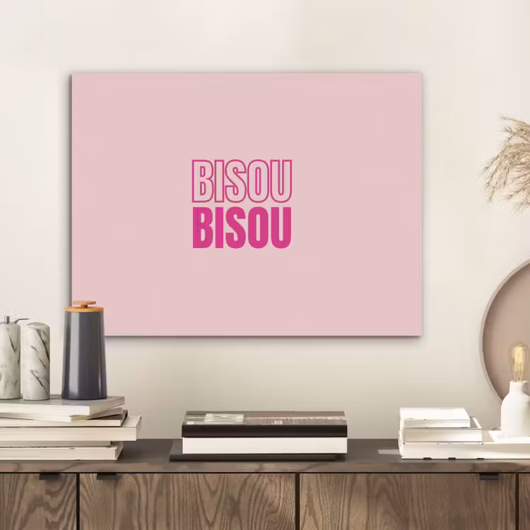 Bisou - Roze - Minimalistisch PET vilt klein -sfeer1
