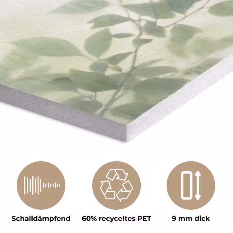 Blad - Schaduw - Natuur - Abstract - Groen PET vilt klein -closeup_DE