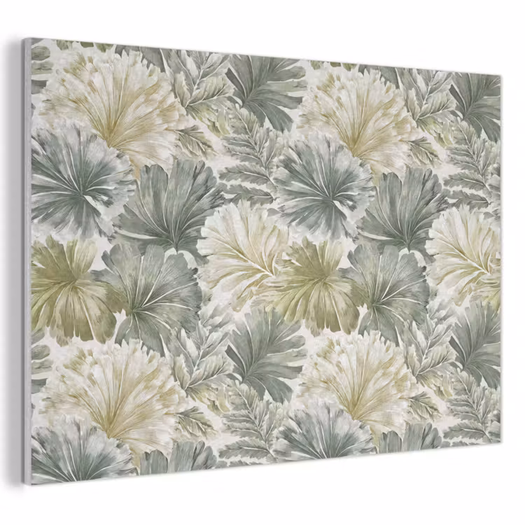 Bladeren - Botanisch - Groen PET vilt klein 837 -3d