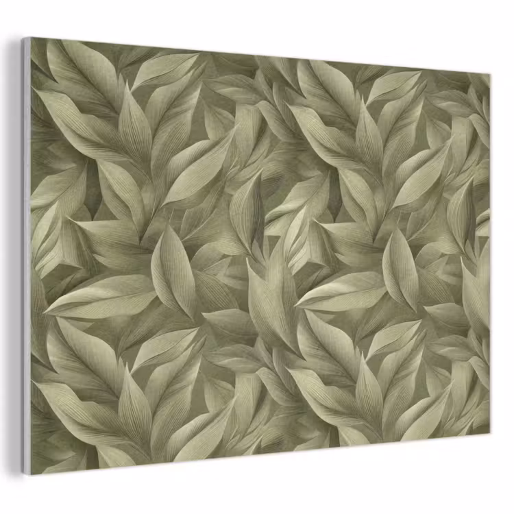 Bladeren - Modern - Groen PET vilt klein 837 -3d