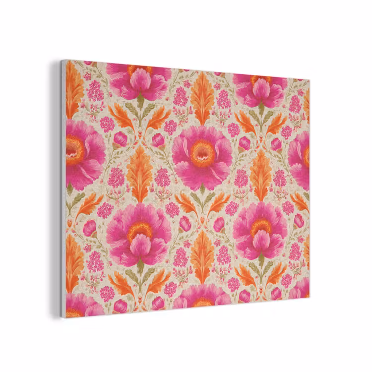 Bloemen - Barok - Roze - Oranje PET vilt klein 837 -3d