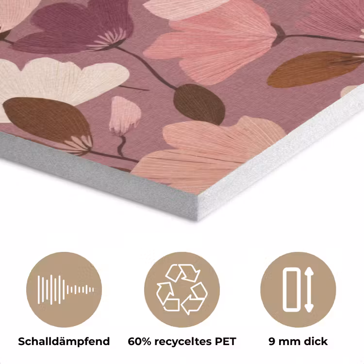 Bloem - Patroon - Roze PET vilt klein 837 -closeup_DE