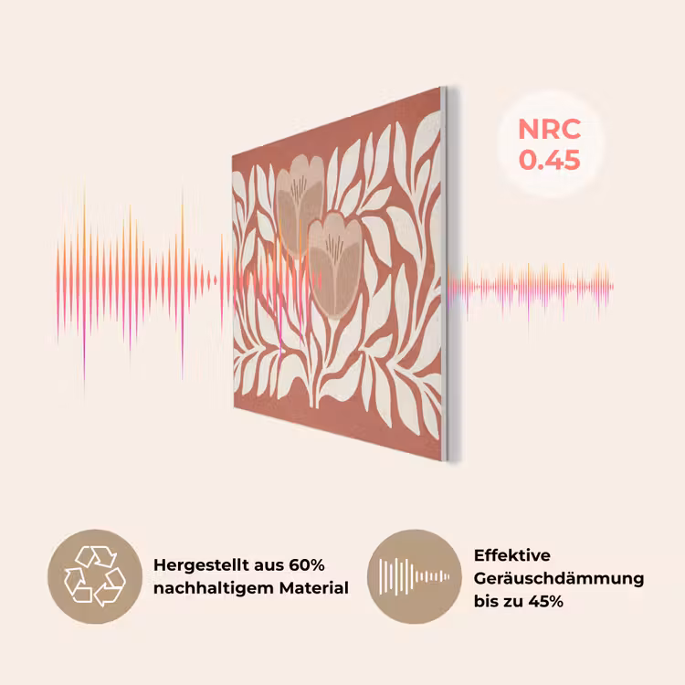 Bloemen - Abstract - Modern - Beige - Natuur PET vilt klein -USP_DE