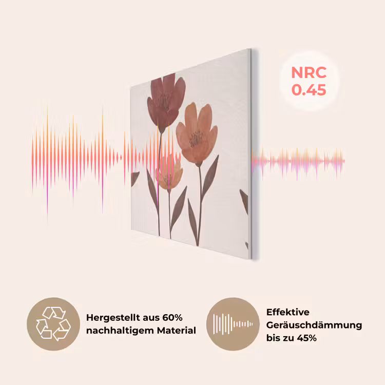 Bloemen - Abstract - Modern - Bruin - Decoratief PET vilt klein -USP_DE