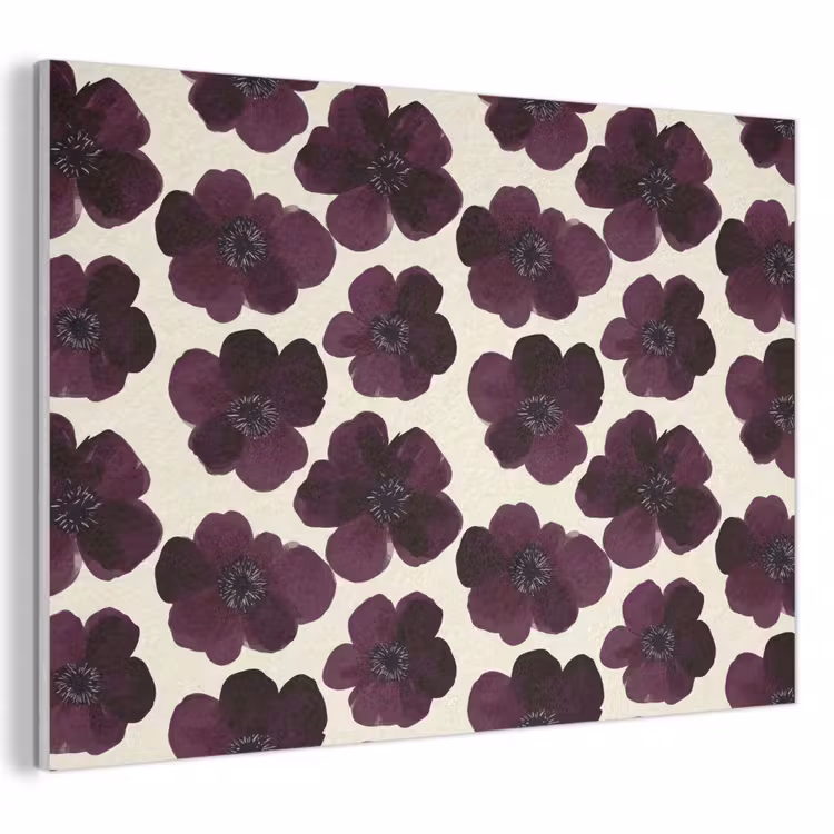 Bloemen - Aquarel - Paars PET vilt klein 837 -3d