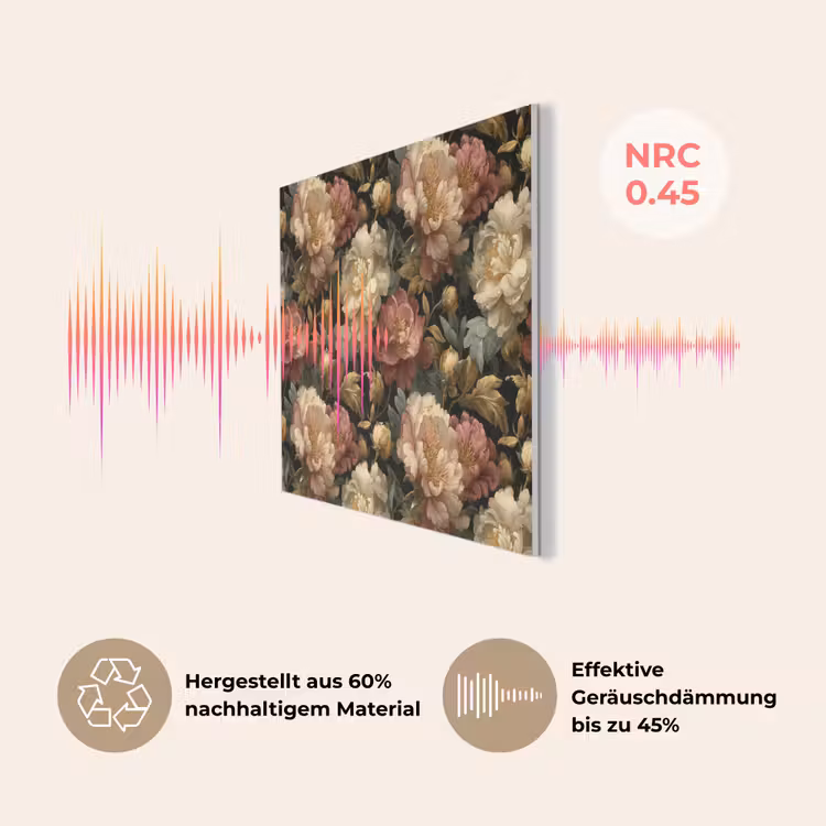 Bloemen - Barok - Patroon - Roze - Crème PET vilt klein 837 -USP_DE