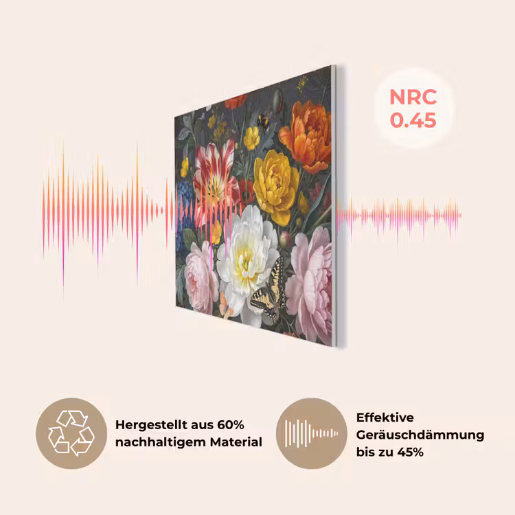 Bloemen - Boeket - Klassiek - Kleurrijk - Natuur PET vilt klein -USP_DE