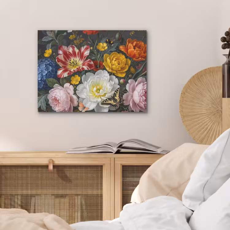 Bloemen - Boeket - Klassiek - Kleurrijk - Natuur PET vilt klein -sfeer3
