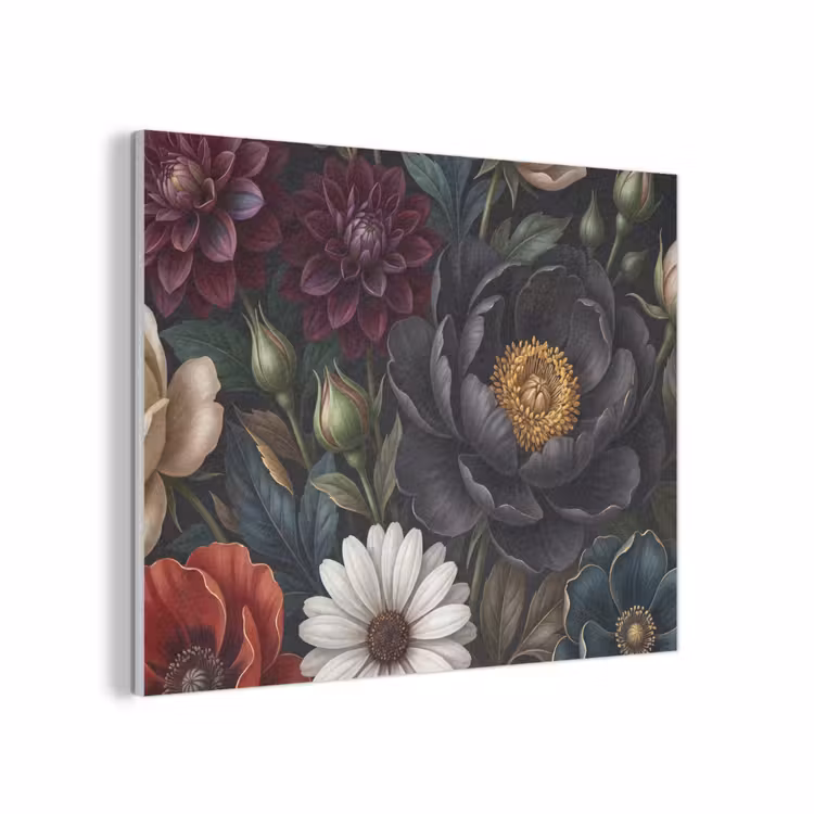 Bloemen - Boeket - Natuur - Klassiek - Weelderig PET vilt klein -3d