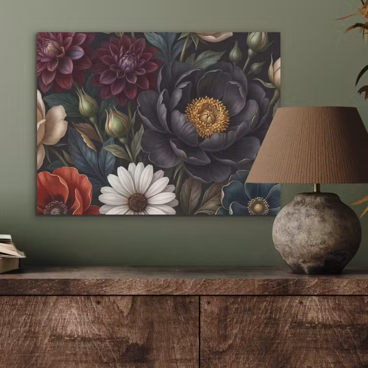 Bloemen - Boeket - Natuur - Klassiek - Weelderig PET vilt klein -sfeer2