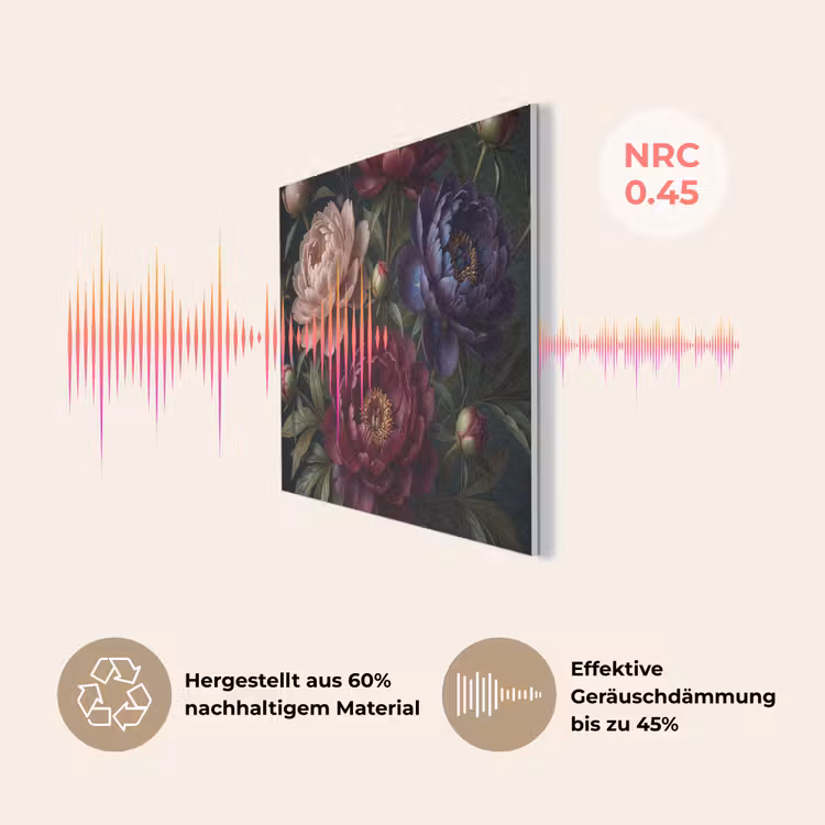 Bloemen - Boeket - Natuur - Modern - Donker PET vilt klein -USP_DE