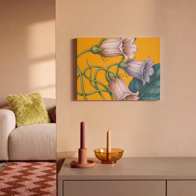 Akustikbild - Blumen – Botanik – Gelb - Bloemen - Botanisch - Geel PET vilt klein