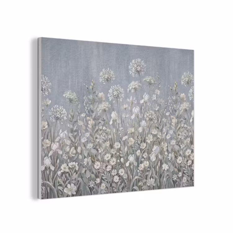 Bloemen - Botanisch - Blauw PET vilt klein -3d