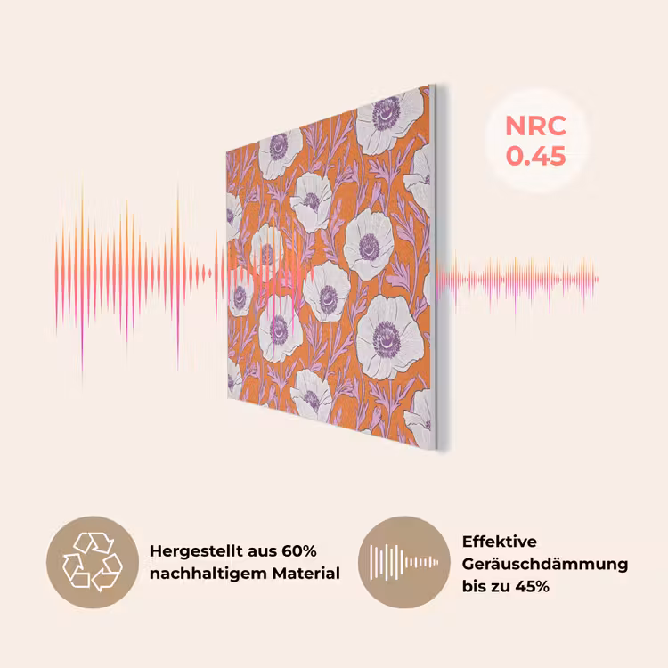 Bloemen - Grafisch - Oranje PET vilt klein 837 -USP_DE