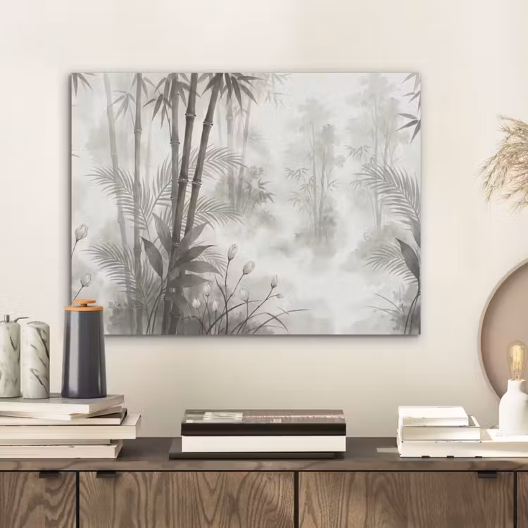 Bloemen - Knop - Tuin - Illustratie - Wit PET vilt klein -sfeer1