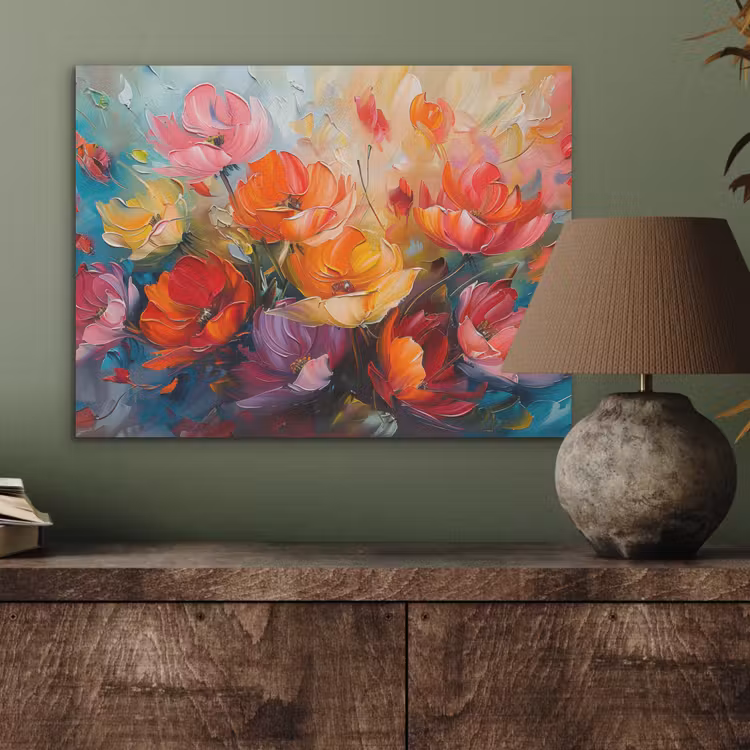 Bloemen - Kunst - Watercolor - Botanisch PET vilt klein -sfeer2
