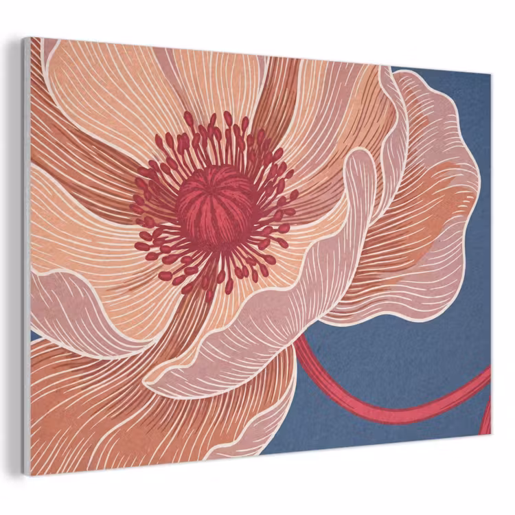 Akustikbild - Blumen – Modern – Abstrakt - Bloemen - Modern - Abstract PET vilt klein