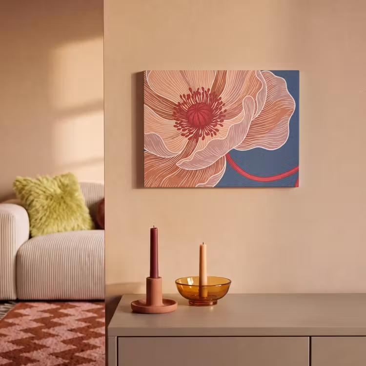 Akustikbild - Blumen – Modern – Abstrakt - Bloemen - Modern - Abstract PET vilt klein