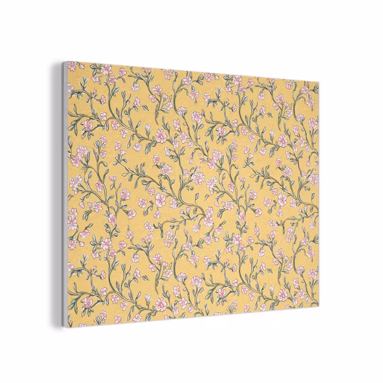Bloemen - Motief - Geel PET vilt klein 837 -3d