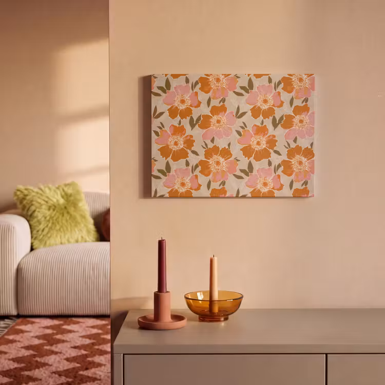 Bloemen - Motief - Retro PET vilt klein 837 -sfeer1