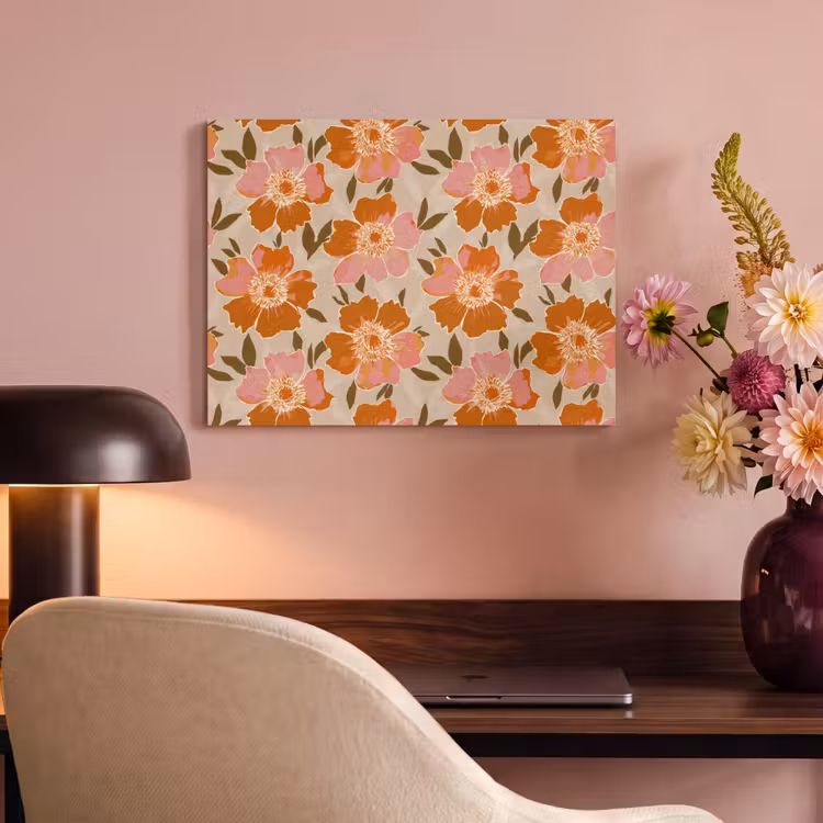 Bloemen - Motief - Retro PET vilt klein 837 -sfeer3