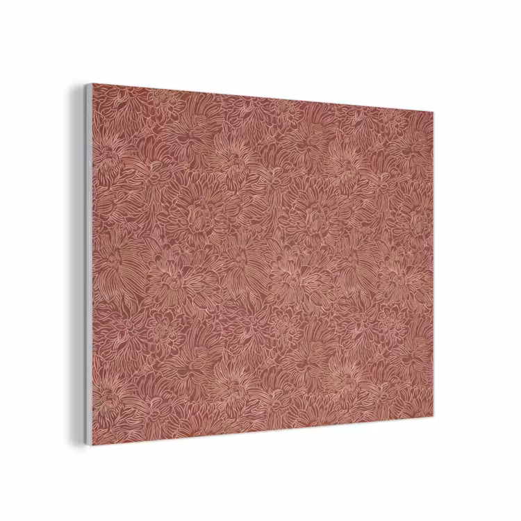 Bloemen - Motief - Rood PET vilt klein 837 -3d