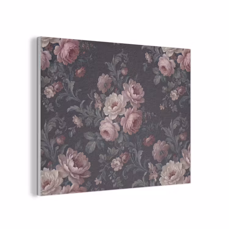 Bloemen - Patroon - Sierlijk - Roze - Donker PET vilt klein -3d