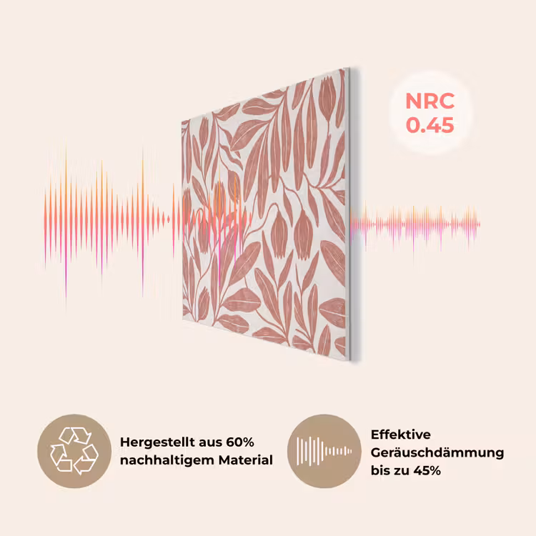 Bloemen - Patroon - Modern - Natuur - Bruin PET vilt klein -USP_DE