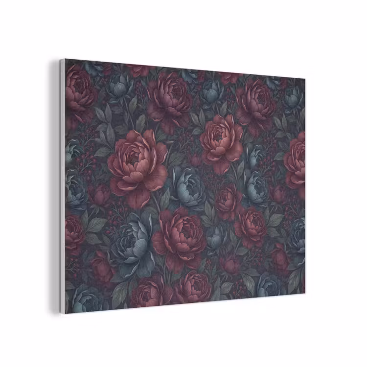 Bloemen - Patroon - Natuur - Klassiek - Donker PET vilt klein -3d