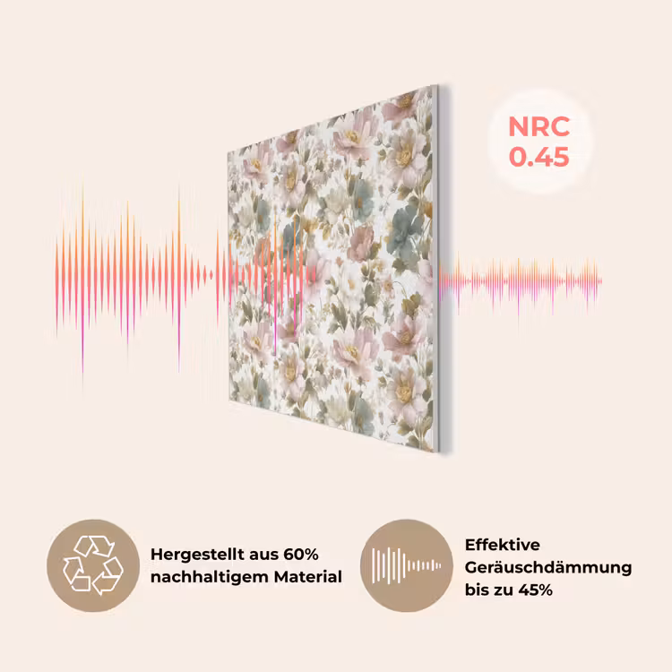 Bloemen - Patroon - Pastel PET vilt klein 837 -USP_DE