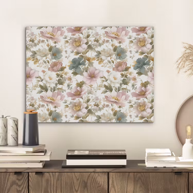 Bloemen - Patroon - Pastel PET vilt klein 837 -sfeer1