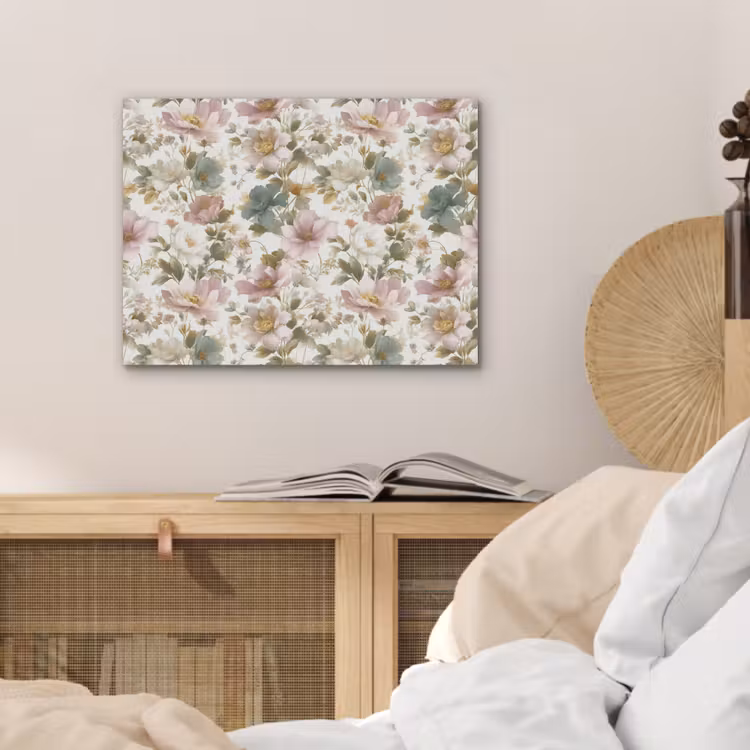 Bloemen - Patroon - Pastel PET vilt klein 837 -sfeer3