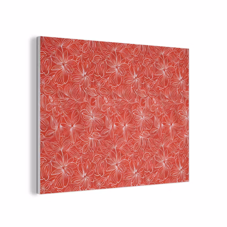 Bloemen - Patroon - Rood PET vilt klein 837 -3d