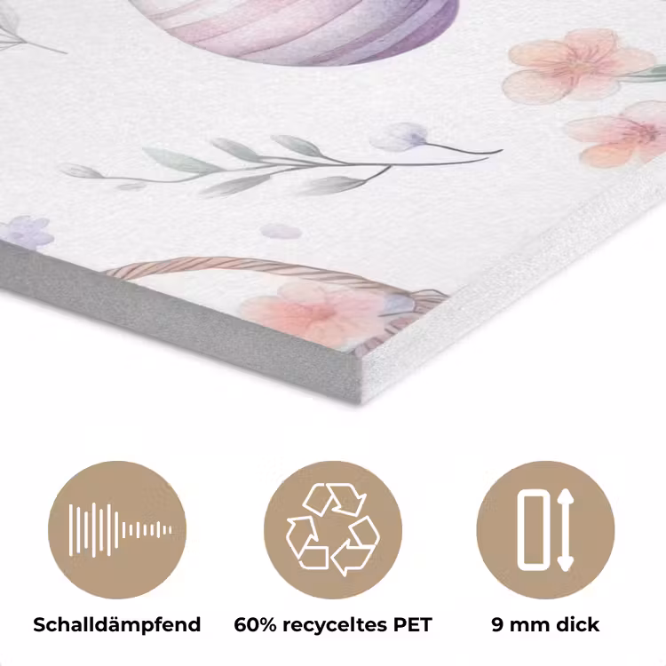 Bloemen - Paaseieren - Patroon PET vilt klein -closeup_DE