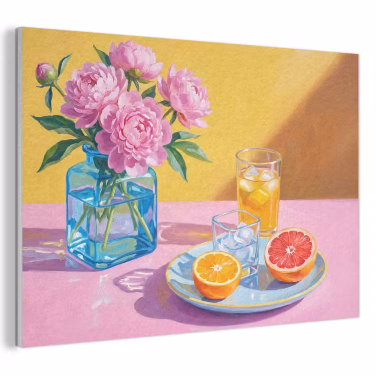 Akustikbild - Blumen – Rosa – Modern - Bloemen - Roze - Modern PET vilt klein