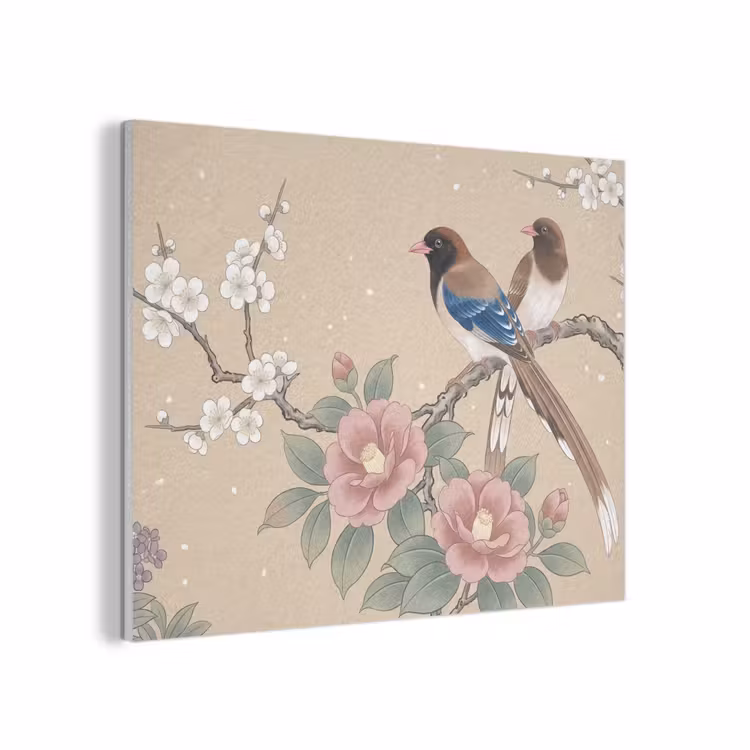 Bloemen - Vogels - Bloemen PET vilt klein -3d