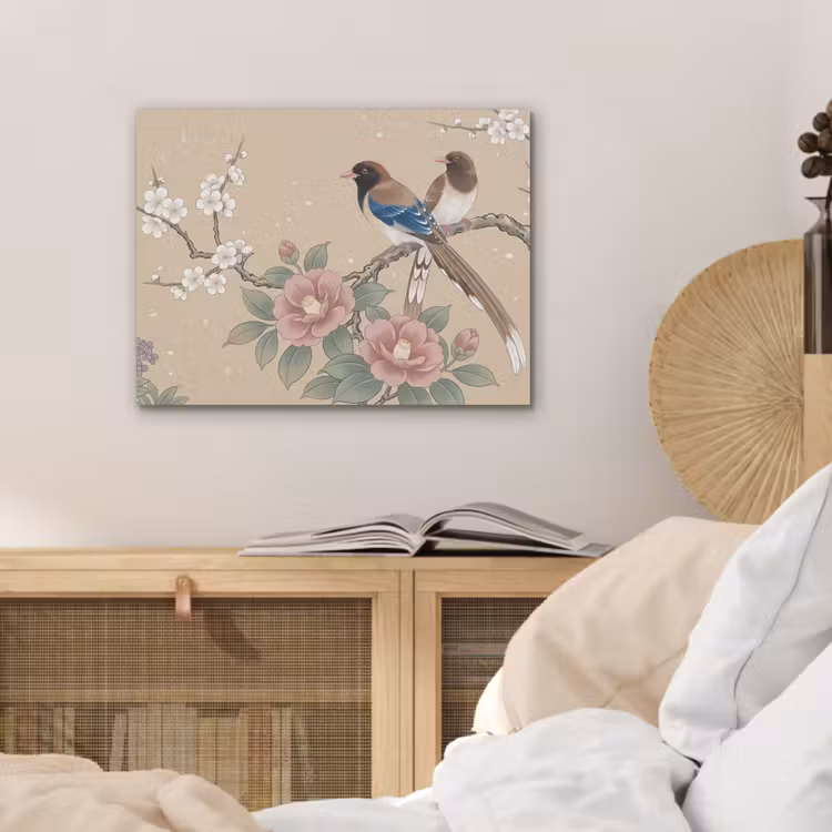 Bloemen - Vogels - Bloemen PET vilt klein -sfeer3