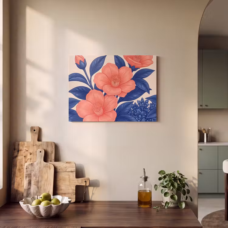 Akustikbild - Blüten – Blätter – Botanik - Bloemen - Bladeren - Botanisch PET vilt klein