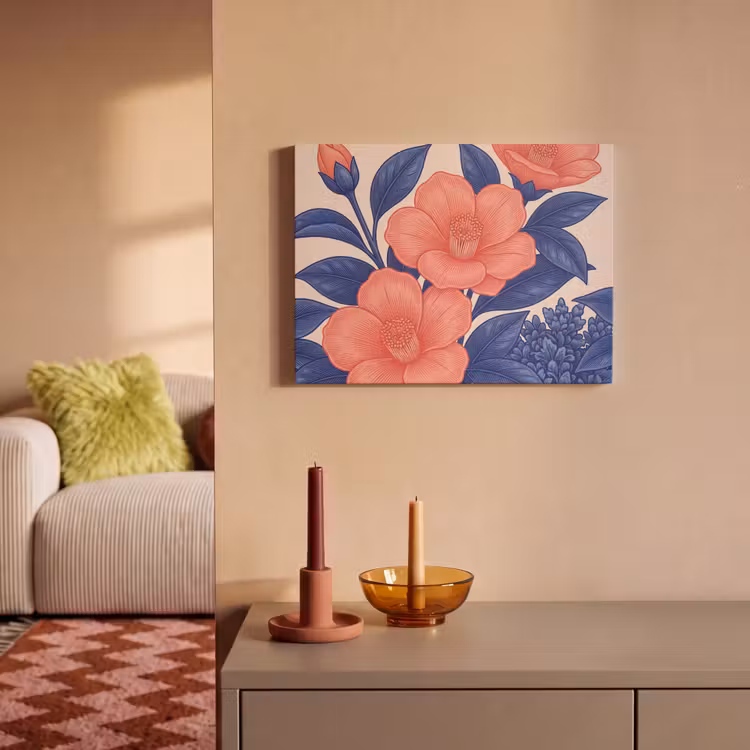 Akustikbild - Blüten – Blätter – Botanik - Bloemen - Bladeren - Botanisch PET vilt klein